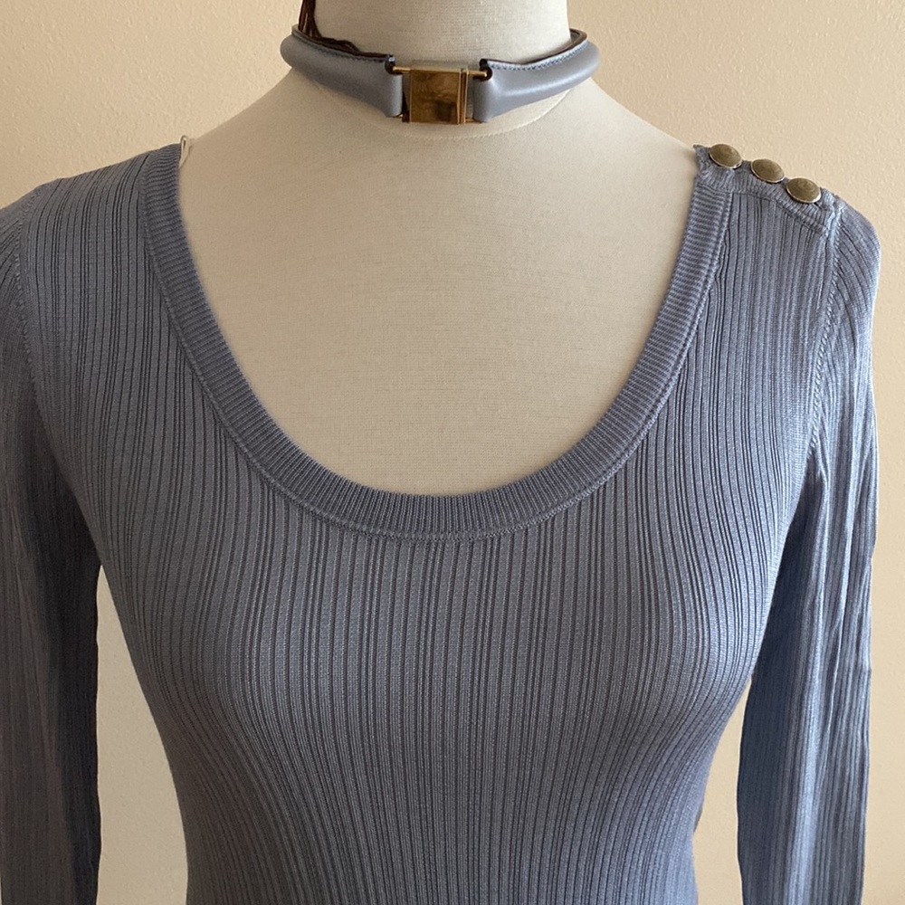NWT Auth VALENTINO knitted TOP/Sweater/blouse 100% Silk sz S/6-US/42 Italy - Picture 2 of 9